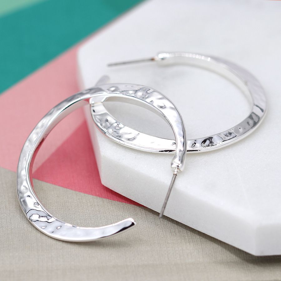 Silver Plated Hoop Earrings