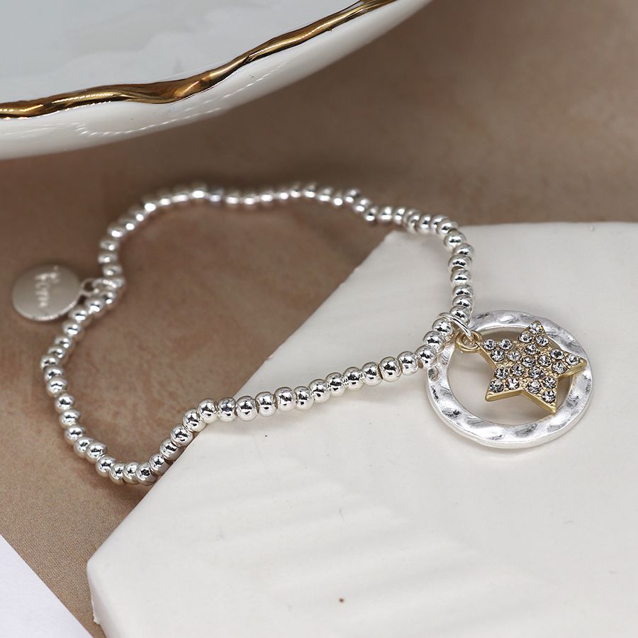 Silver Plated Bracelet With Star