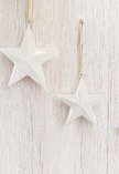 White Enamel Hanging Star