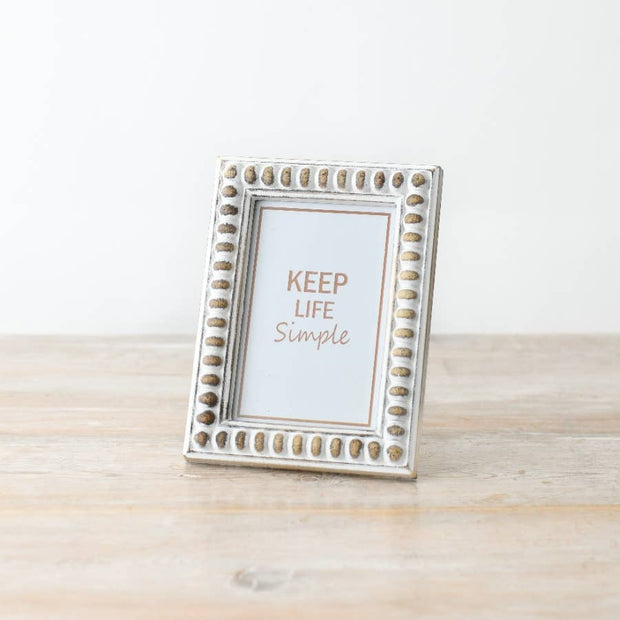 Beaded Wooden Photo Frame