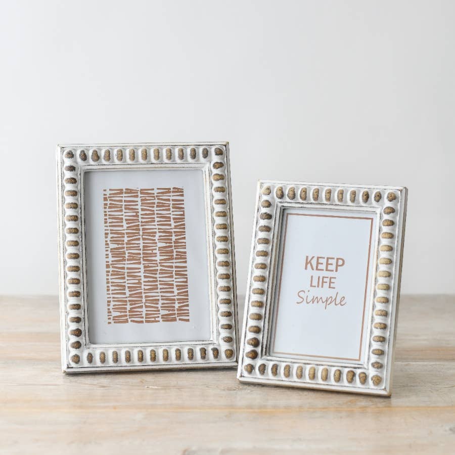 Beaded Wooden Photo Frame