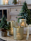 Fleur Nordic Pine Tree With Gold Glitter