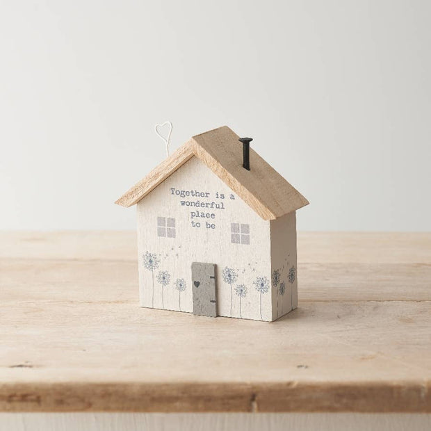 Together Wooden House Decoration