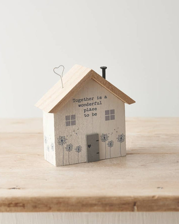 Together Wooden House Decoration