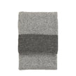 Grey Knitted Parting Throw Grey