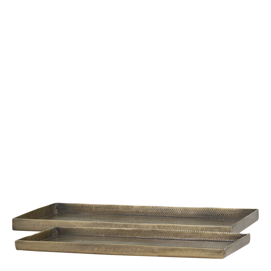 Antique Rectangle Styling Brass Tray