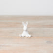 White Ceramic Sitting Bunny