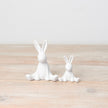 White Ceramic Sitting Bunny