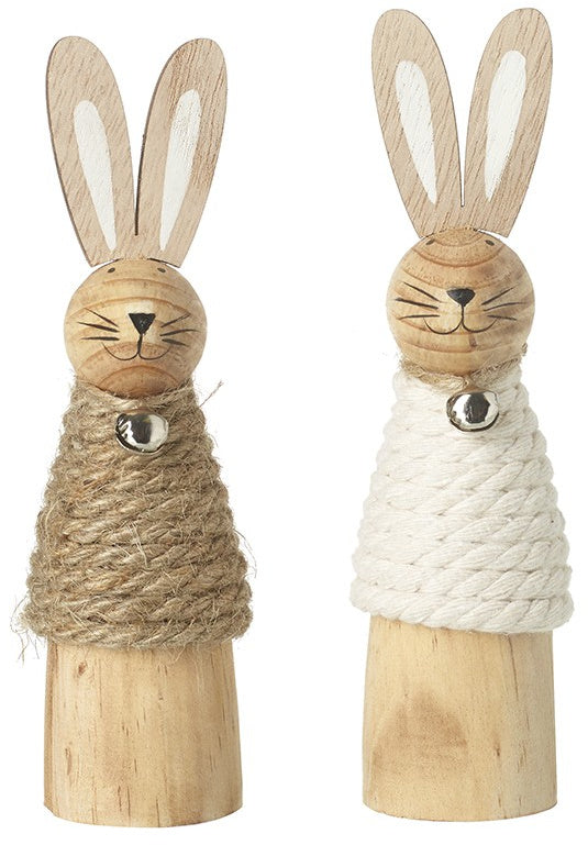 Wooden Rope Bunny