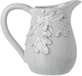 White Ceramic Oak Leaf Jug