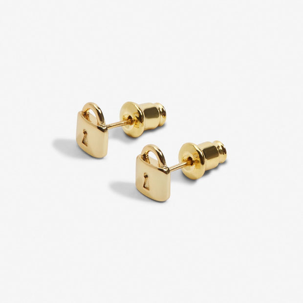 Joma Jewellery - Mini Charms Earrings Lock