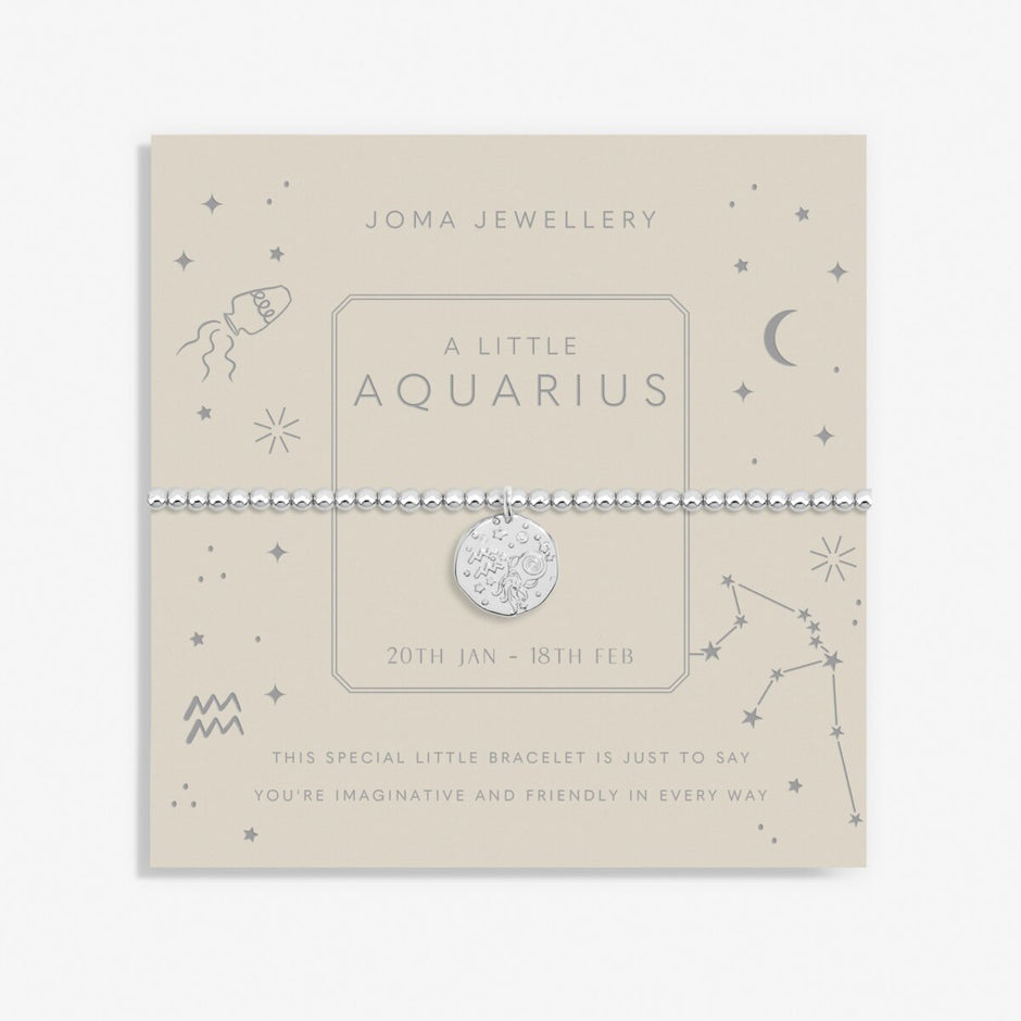 Joma Jewellery - A Little Bracelet Star Sign Aquarius