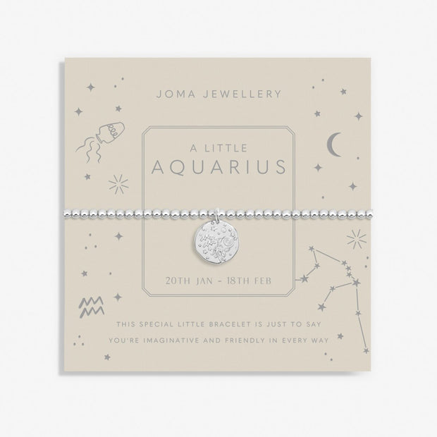 Joma Jewellery - A Little Bracelet Star Sign Aquarius