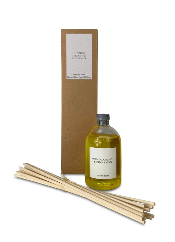 Nutmeg, Orange + Cinnamon Medium Reed Diffuser