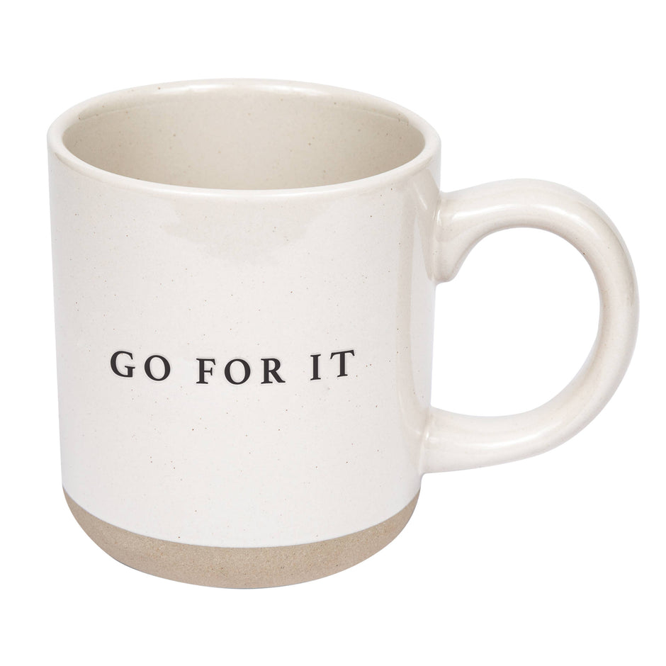 Sweet Water Decor - Cream Glazed Ceramic Mug - Go For It