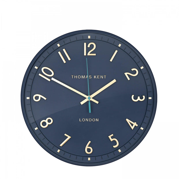 Thomas Kent  14" Tresco Wall Clock Marine Blue