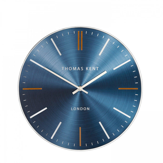 Thomas Kent 14" Bistro Wall Clock Sapphire Blue