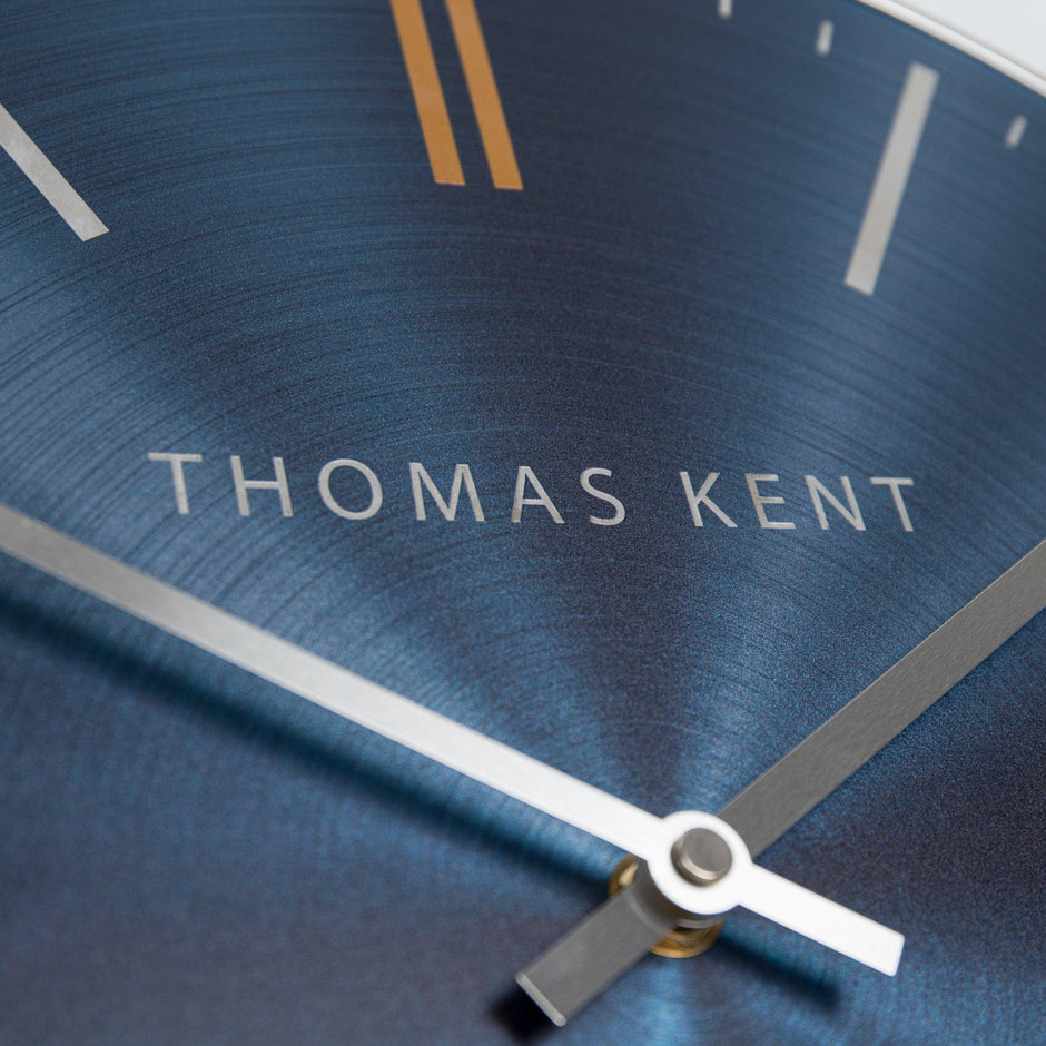 Thomas Kent 14" Bistro Wall Clock Sapphire Blue