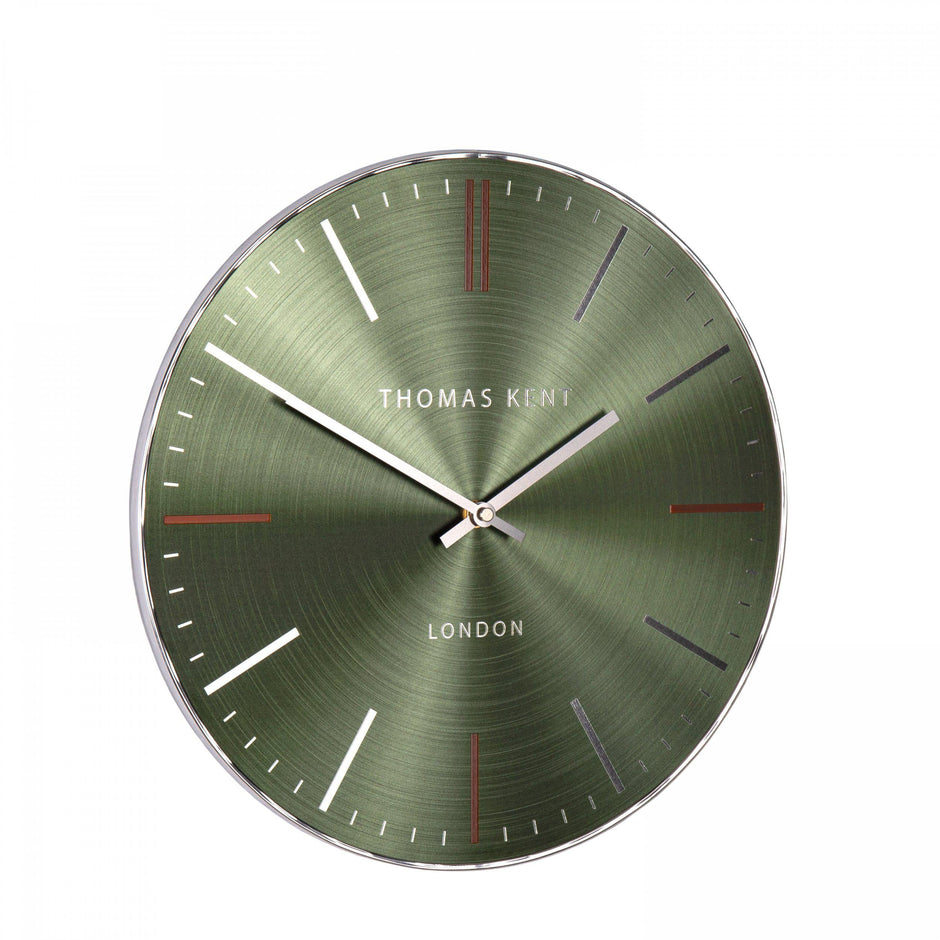 Thomas Kent 14" Bistro Wall Clock Emerald Green