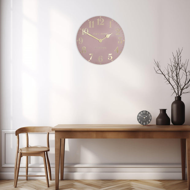 Thomas Kent 20” Arabic Wall Clock Blush Pink