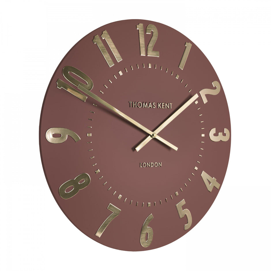 Thomas Kent 20" Mulberry Wall Clock  Auburn Terracotta