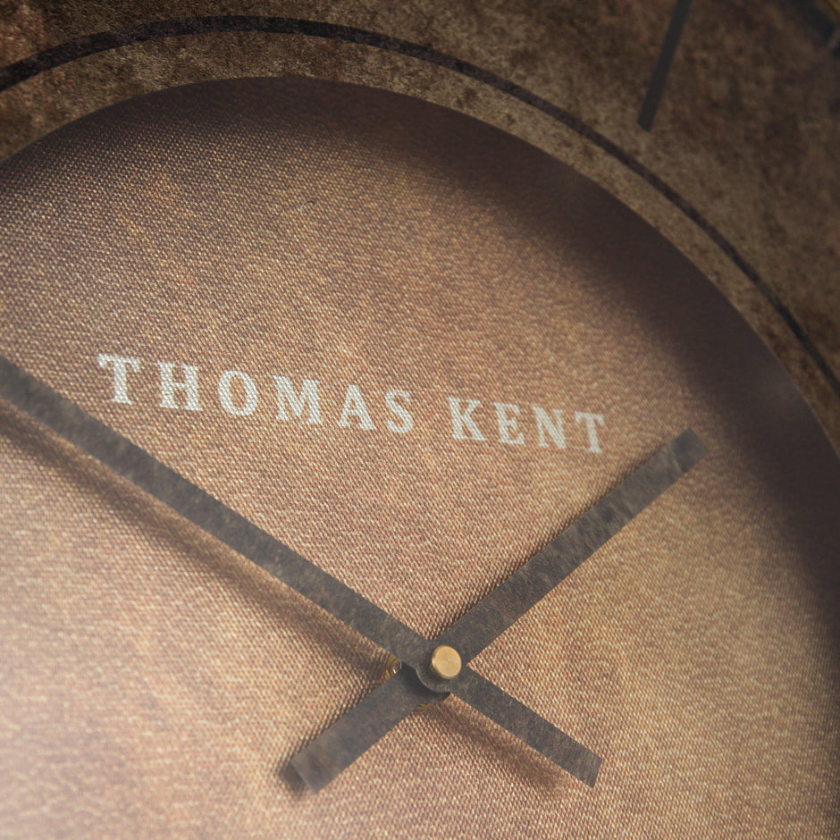 Thomas Kent 21" Florentine Wall Clock Leather