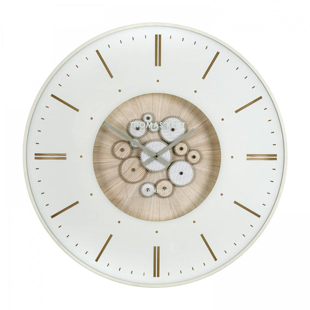 Thomas Kent 21" Clocksmith Wall Clock Cog Ivory