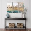 Canvas Framed Trio Of Prints - Serene Triptych