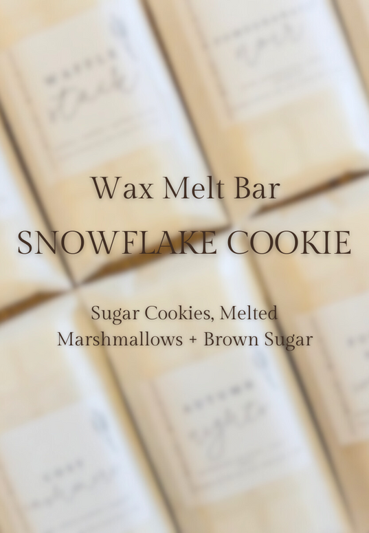 Scented Wax Melt Snap Bar - Snowflake Cookie