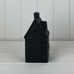 Black Ceramic House Ornament with LED Light Up