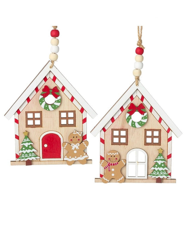 Christmas Gingerbread Hanging Houses Decorations