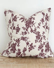 Aria Plum Burgundy Cotton Cushion Cover 45cm x 45cm