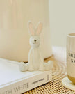 White Porcelain Sitting Rabbit Ornament 8.5cm