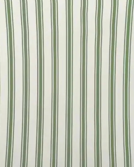 Olive Green Pinstripe Cushion Cover