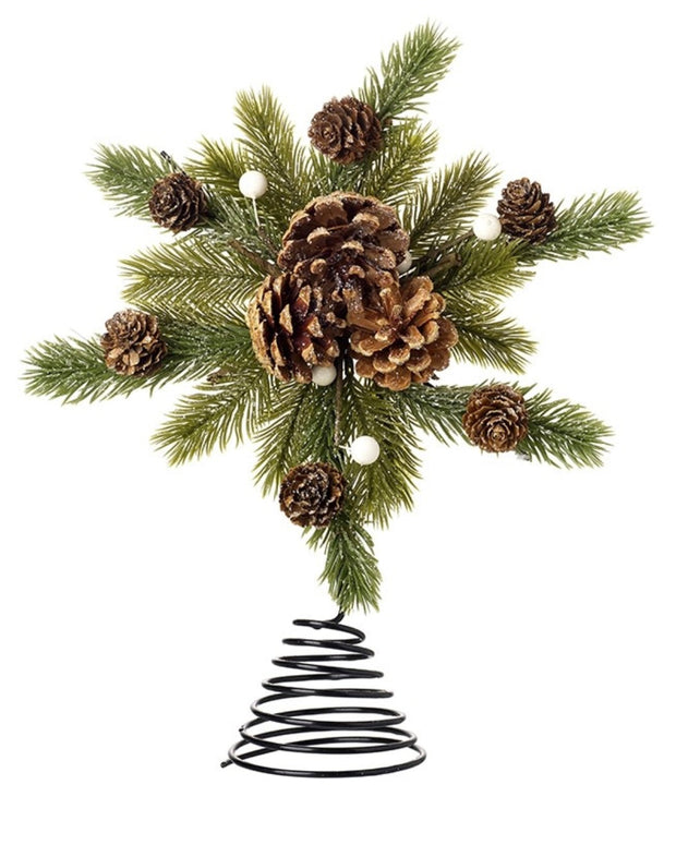 Rustic Pinecone Star Christmas Tree Topper