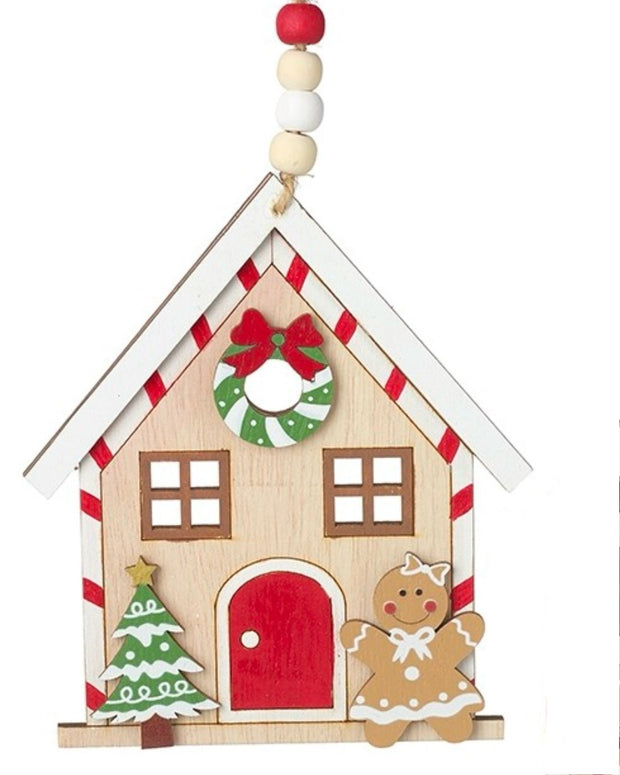 Christmas Gingerbread Hanging Houses Decorations