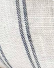 Rosie Navy Blue And White Thin Stripe Luxury Cotton Blend Cushion Cover - 45cm x 45cm