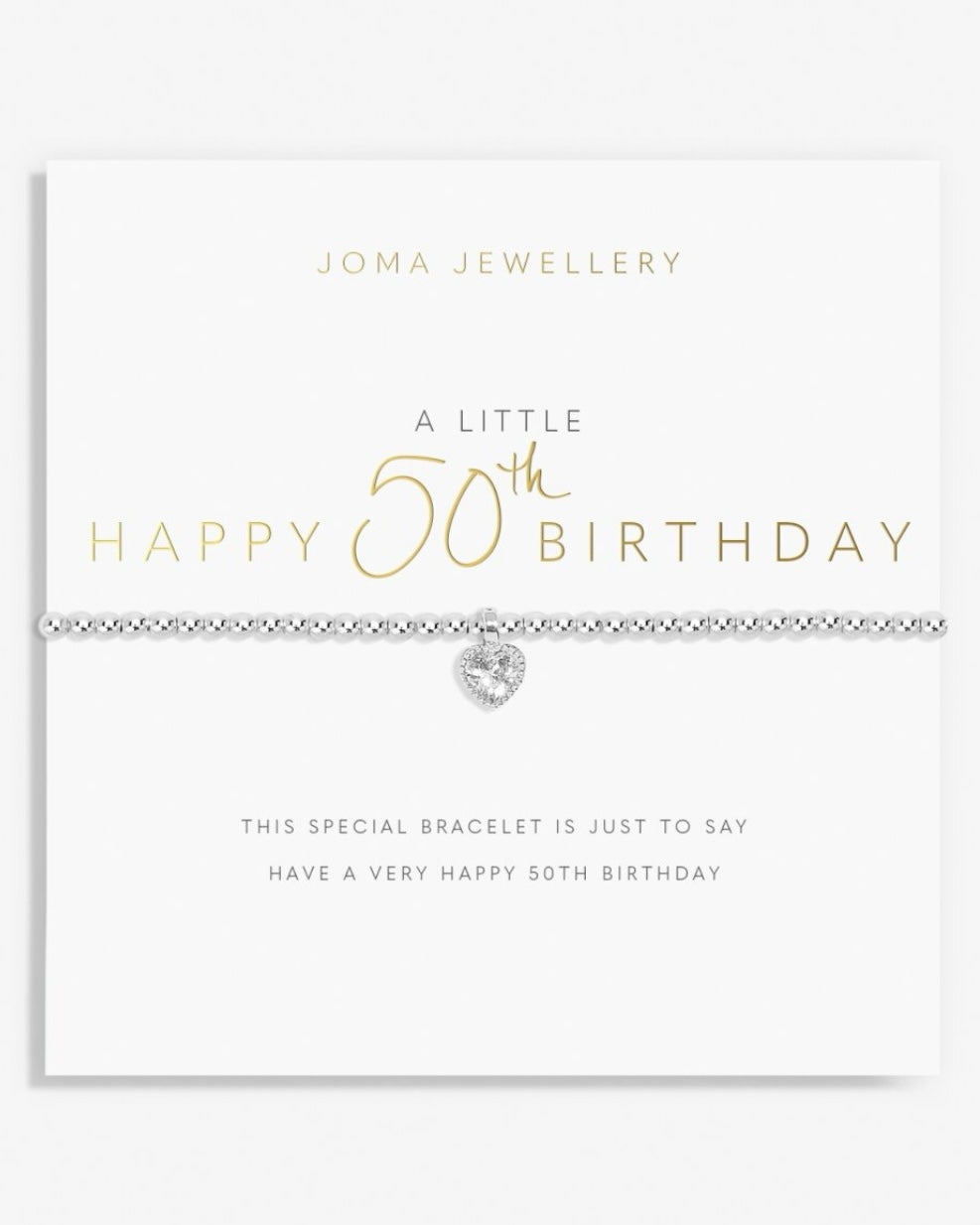 Joma Jewellery - A Little 50th Birthday Bracelet