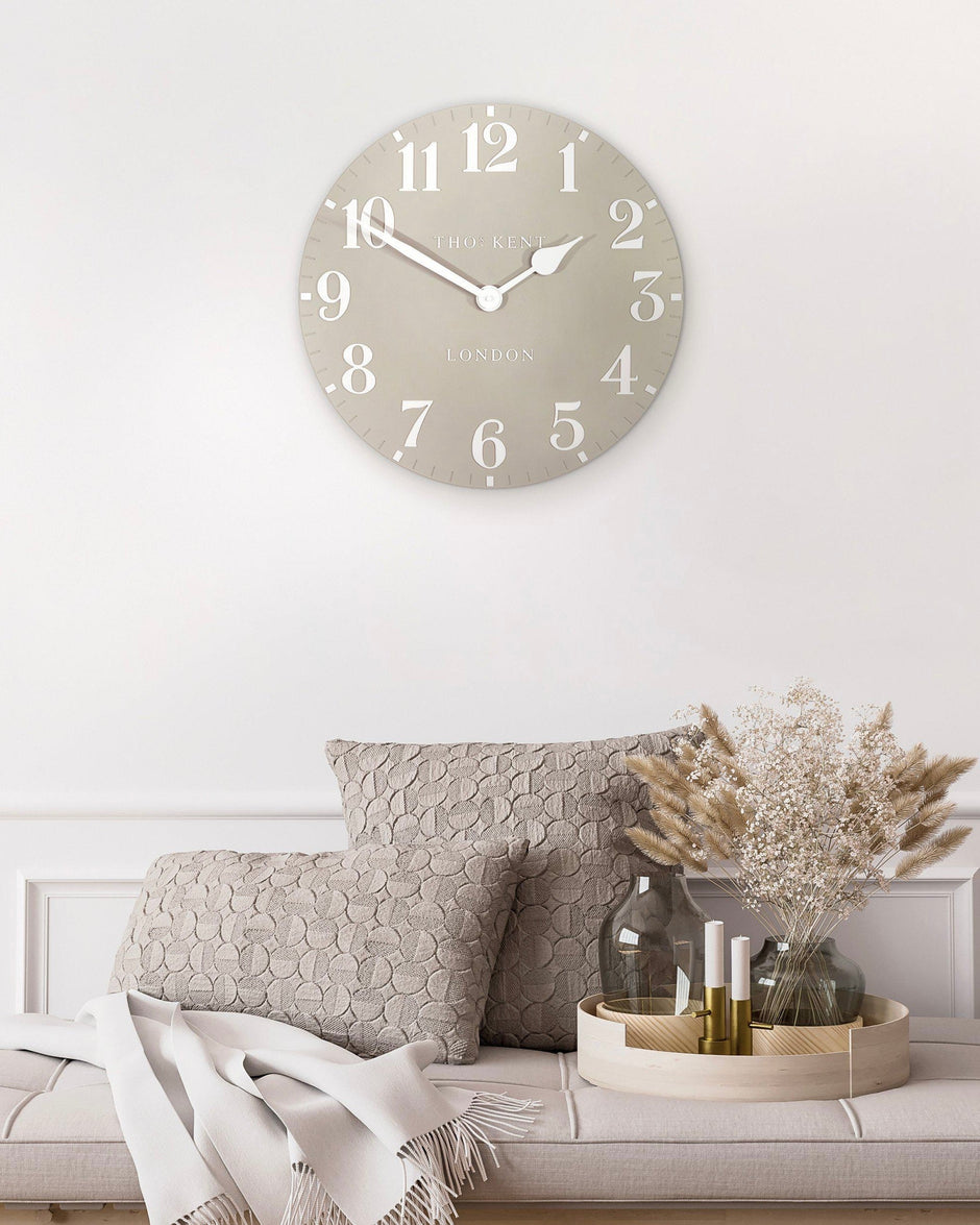 Thomas Kent 20" Arabic Wall Clock Sand Beige