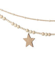 Wooden Beaded Star Garland