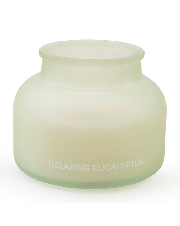 Small Candle Relaxing Eucalyptus Scent - Frosted Green