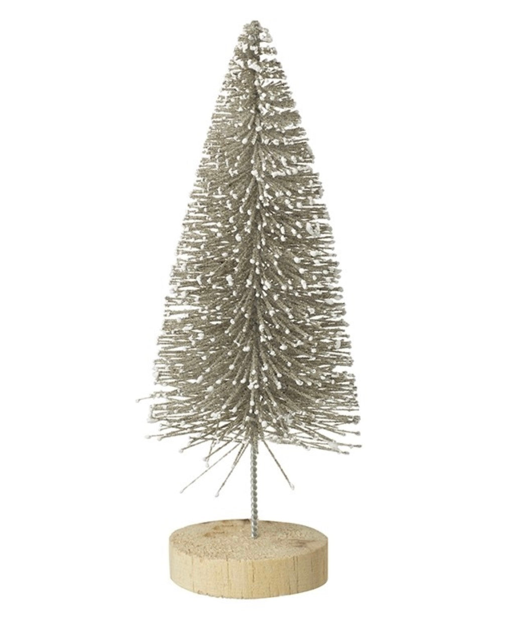 Faux Foliage -  Medium Grey Brush Tree On A Wooden Base