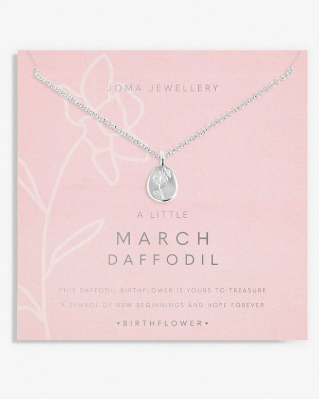 Joma Jewellery - A Little Birthflower Necklace March