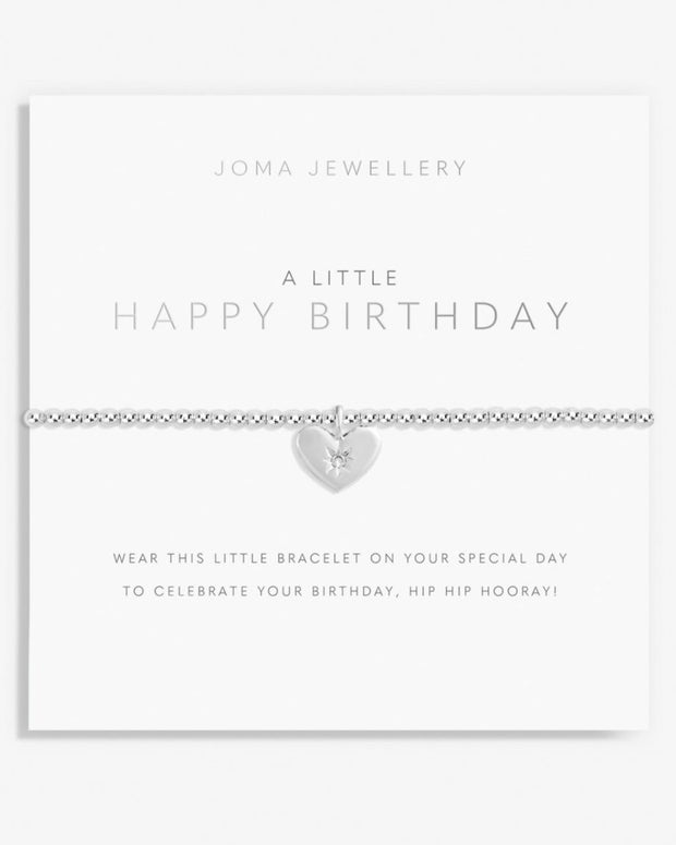 Joma Jewellery - A Little Bracelet Happy Birthday Silver Bracelet