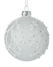 White Glass Decorative Bauble