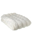 Neutral White Soft Fluffy Fur Throw Blanket