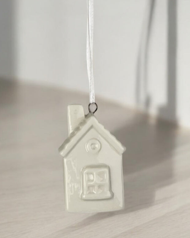 White Ceramic Hanging House Decoration