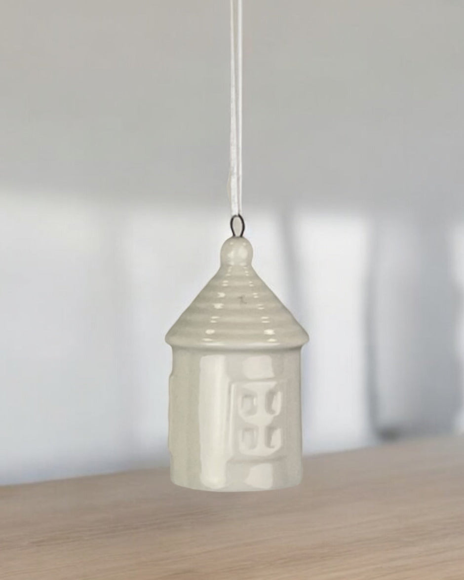 White Ceramic Hanging House Decoration