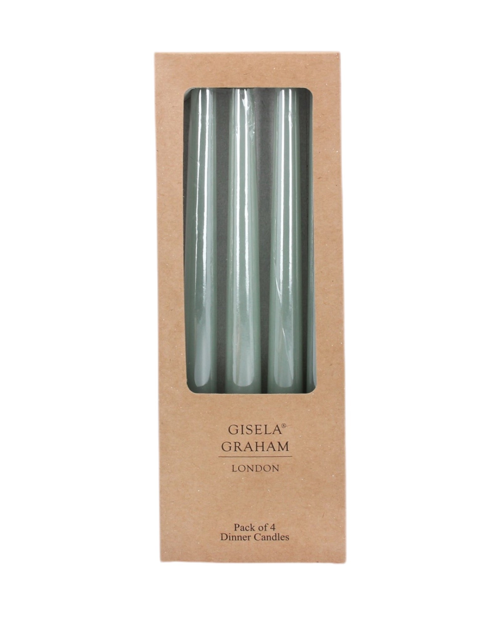 Sage Green Taper Dinner Candle