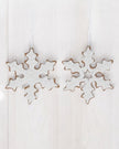 White Iced Resin Gingerbread Snowflake Hanging Decoration